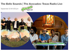 The Avocados and The Belle Sounds Sun Radio Live at Guero's Sep 24