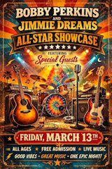 Bobby Perkins & Jimmie Dreams All-Star Showcase Green Mesquite Mar 2026