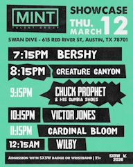 Chuck Prophet at Mint Group Showcase at Swan Dive  Mar 2026