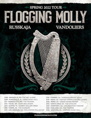 Flogging Molly tour Mar22