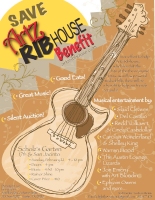 Save Artz Rib House Benefit Poster