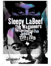 Sleepy LaBeef Continental Club Poster